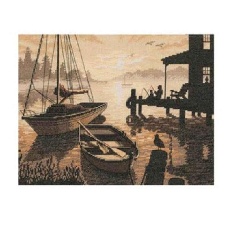 Silhouette 13x10 inch Peacefull Silhouette Counted Cross Stitch Kit