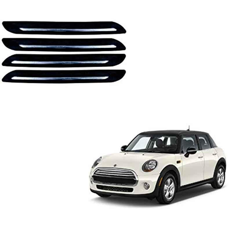 Kozdiko 4 Pcs Single Chrome Bumper Protector Set for Mini Cooper
