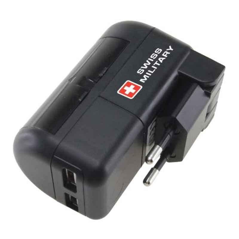 Swiss Military Black Travel Charger, UAM2