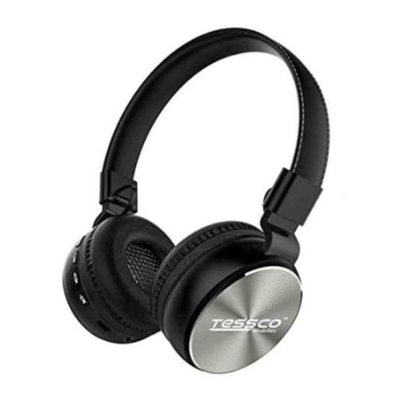 Buy Tessco Black Over Ear Stereo Wireless Bluetooth Headphones