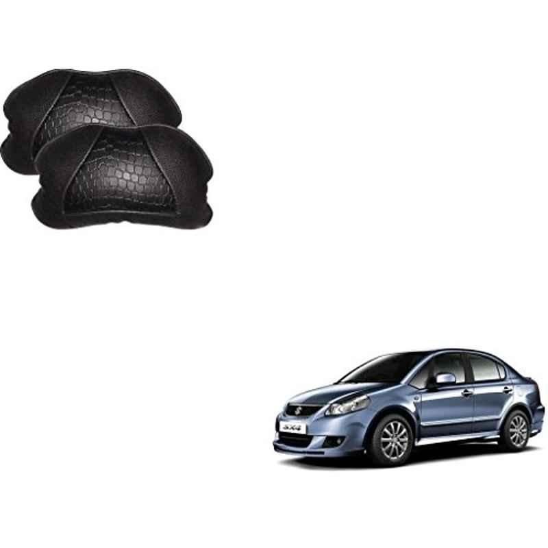 Kozdiko 2 Pcs Memory Foam Black Neck Rest Cushion Pillow Set for Maruti SX4