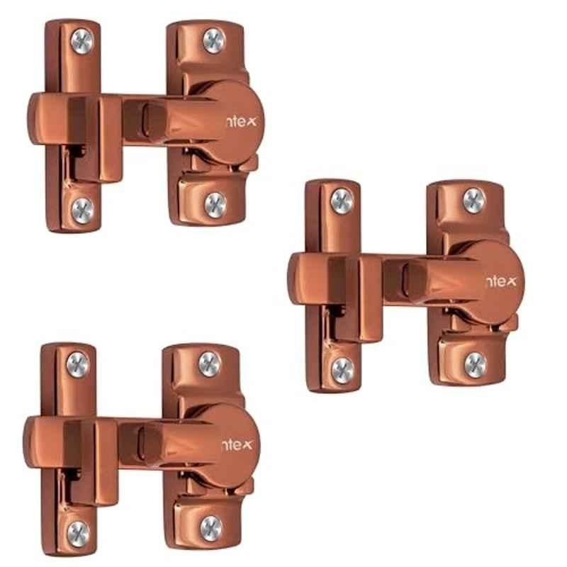 Plantex Zinc Rose Gold Door Baby Latch Lock for Home, DTK-250 (Pack of 3)