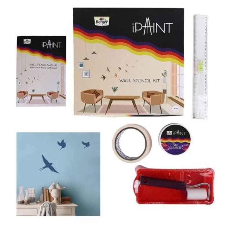 Berger Plastic Multi DIY Wall Stencil Painting DOU Booklet Kit, F0001K0991001000