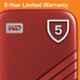 WD My Passport 2TB Red External Solid State Drive, 619659184599