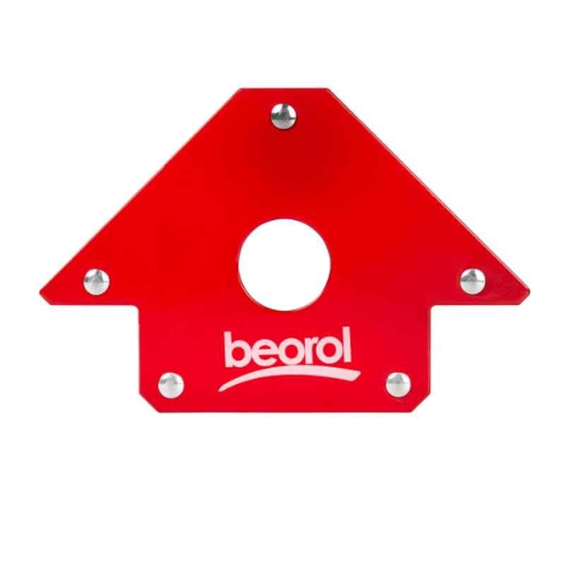 Beorol 155x102x16mm Square Red Welding Magnetic Holder, MDV10