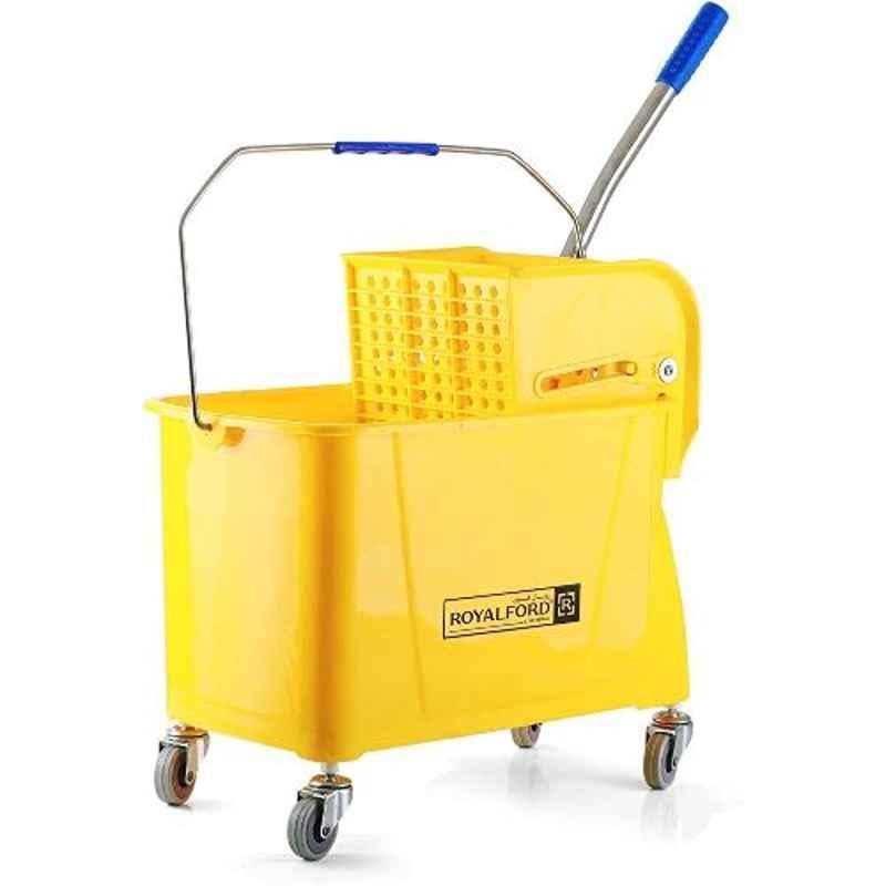 Royalford RF7722 24L Yellow Mop with Bucket