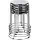 Da URBAN Silver Stainless Steel Stack Stool (Pack of 5)