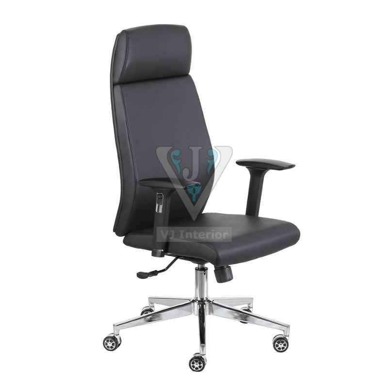 VJ Interior Leatherette Office Chair Black, VJ-850