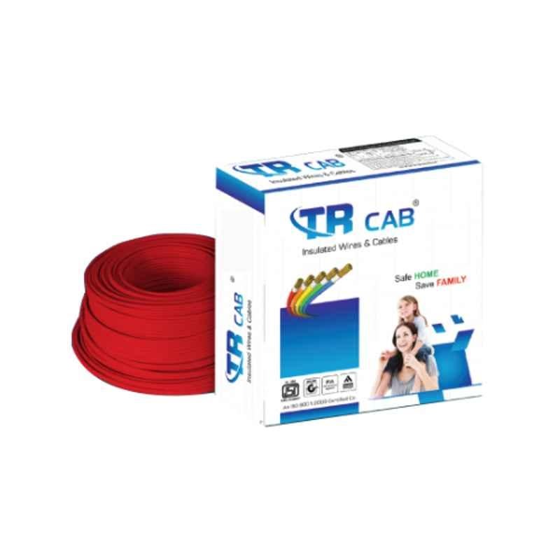 TR CAB 1.5 Sqmm FR PVC Red Insulated House Wire Cable, TR/10