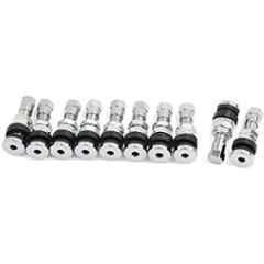 Generic Aluminum Alloy Car Tubeless Tyre Stem Air Valve Dust Cap (36mm x 15mm) - 10 Pieces