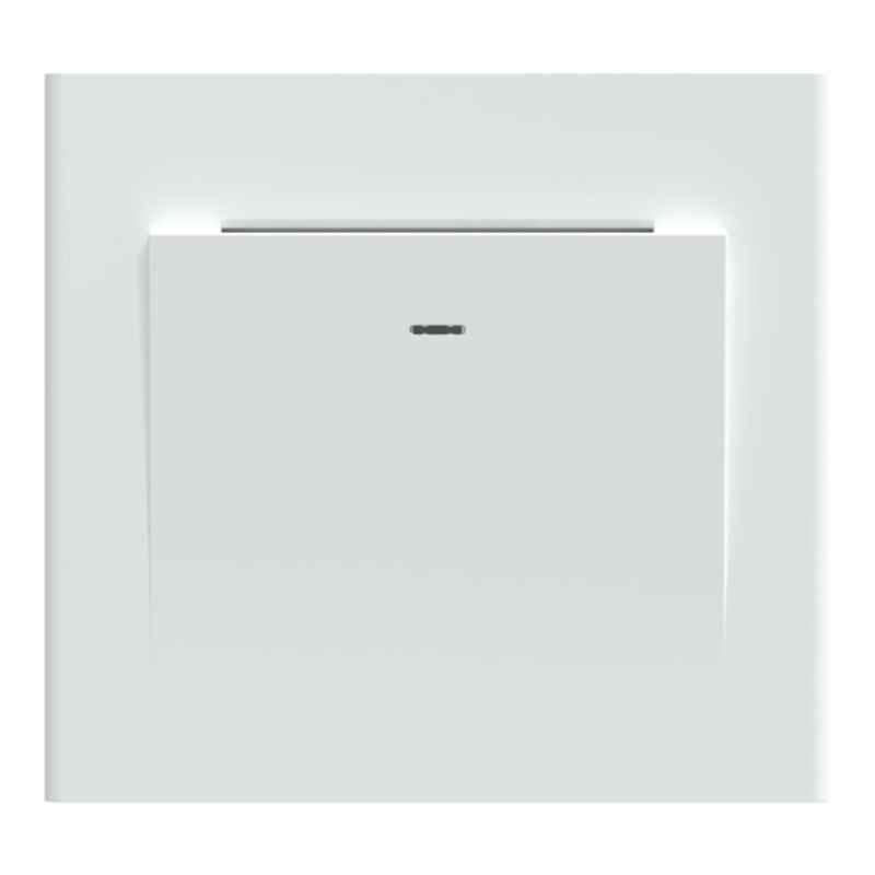 Schneider Electric Unica Pure Plus 16A 2 Modules White Electronic Keycard Switch, NUPCEKCSW_WE
