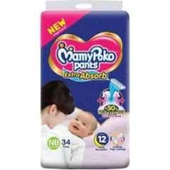 Mamy Poko 102 Pcs Extra Absorb Diapers Pant Packet, Size: New Born