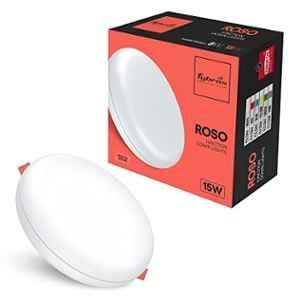 Fybros Roso 15W Polycarbonate White Round Junction LED Downlight, FLS5343A