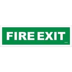 VariEx 12x4 inch Vinyl Green Photo Luminescent Fire Exit Signage Board
