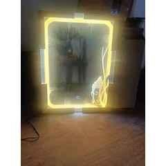 Plantex LED Bathroom Mirror with 3 Tone/Designer Mirror for Living Room/Bedroom/Dressing Room Rectangle Shape HM-006, 18x24 inch