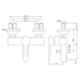 Jaquar Fusion Chrome Lever Wall Mixer with Provision of Hand Shower, FUS-CHR-29119