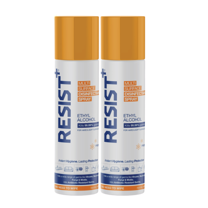 Resist Plus 170g Multi Surface Disinfectant Spray (Pack of 2)