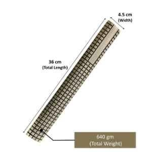 Atom 14 inch Brass Antique Finish Grid Aluminium Pull Handle
