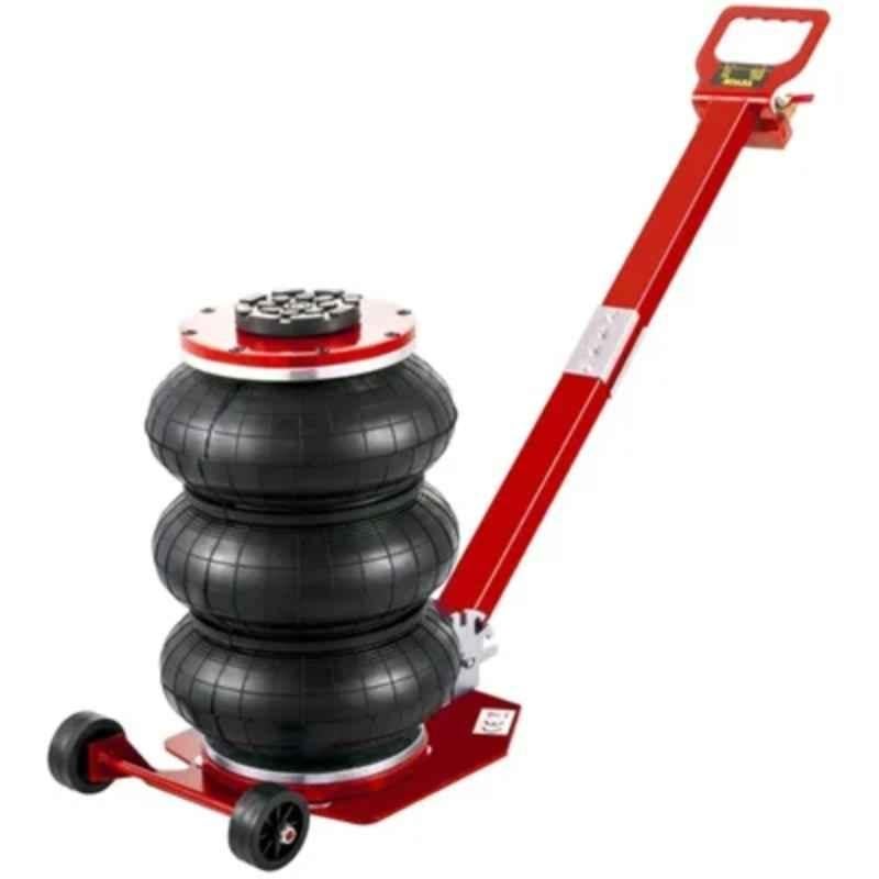 Hukums 5 Ton 400mm Alloy Steel Red Triple Bag Pneumatic Air Jack with Extension Handle