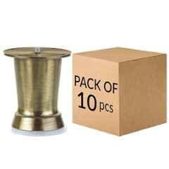 Plantex Heavy Duty Stainless Steel 4 inch Sofa Leg/Bed Furniture Leg Pair for Home/Furniture Sofa Legs for Table/Support Legs/Furniture Leg Antique Brass Set of 10 Pcs