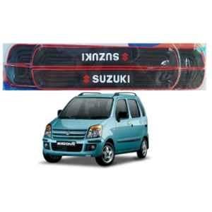 SureStrive 4 Pcs PVC & Rubber Black Car Door Sill Plate Set for Maruti Suzuki WagonR 1st Generation All Model