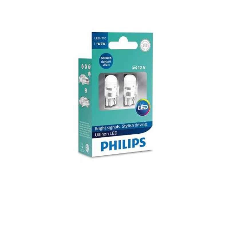 Buy Philips T10 W5W Ultinon 6000K LED Bulbs Online At Price ₹749