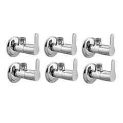 Fastgear Marc Stainless Steel Silver Chrome Finish Angle Valve, FG1188 (Pack of 6)