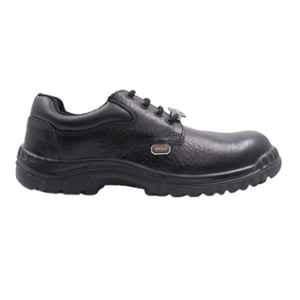 Hillson Argo Leather Low Ankle Steel Toe Black Work Safety Shoes, Size: 9