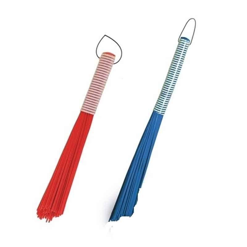 Vimal Kharata 2Pcs 24 inch and 18 inch Plastic Sticks Wet & Dry Broom Set