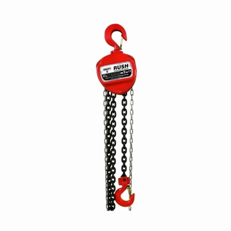 Swift 2 Ton 4m Chain Pulley Block with 1 Fall, Rush12
