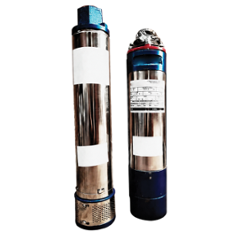 Rajco V-4 1HP 0.75kW 10 Stage Aluminium Single Phase Oil Filled Submersible Pumps