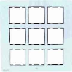 Dewon Electric 18 Module Plastic White Wall Switch Board Plate