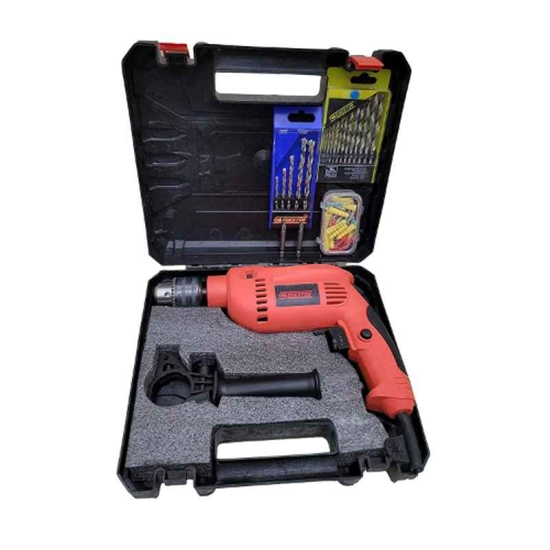 Cheston 650W 13mm Reversible Impact Drill Machine with 80 Accessories Kit