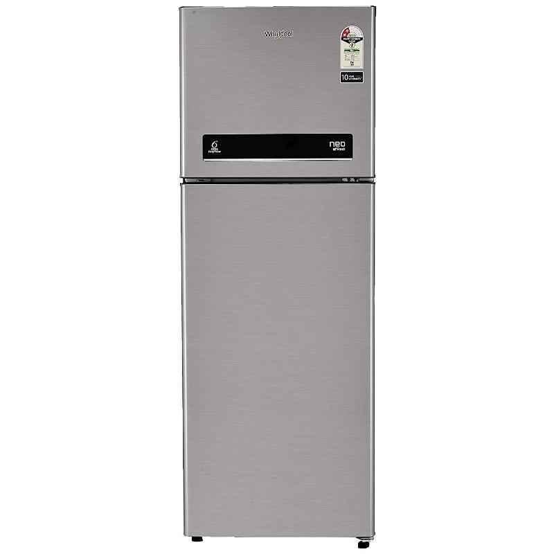 Whirlpool Neofresh DF 278 PRM 2S 265L 2 Star German Steel Frost Free Double Door Refrigerator