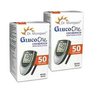 Dr Morepen Dr. Morepen 50 Pcs Gluco One BG-03 Multicolor Blood Glucose Test Strips Set (Pack of 2)