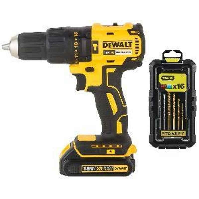 Dewalt Hammer Drill Driver Black & Yellow DCD778S2T-QW (1.3Ah)