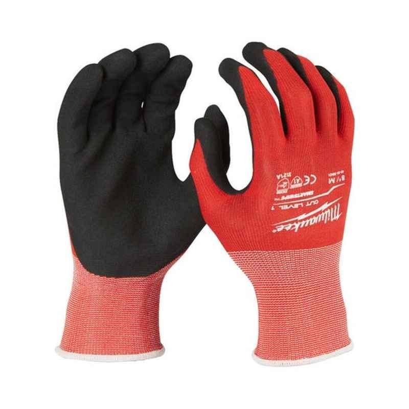 Milwaukee Red & Black Dipped Gloves, 4932471418, Size: XL