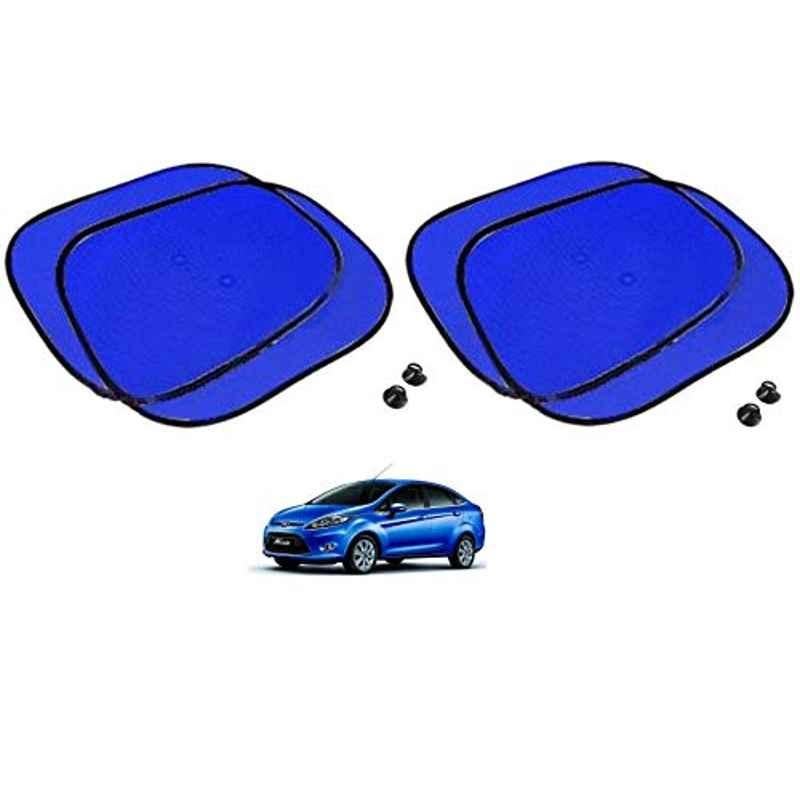 Kozdiko 4 Pcs Blue Chipkoo Car Window Sunshade Curtain Set for Ford Fiesta, koz_82854