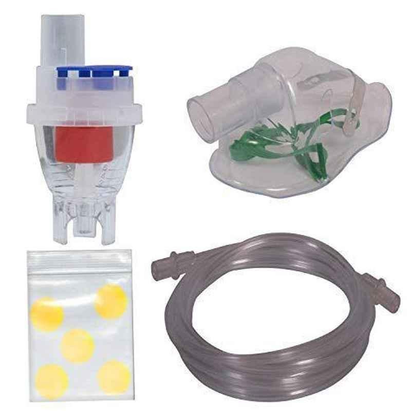 Olzvel Combo of Nebulizer Cup, Child Mask, 2m Air Tube & Air Filter
