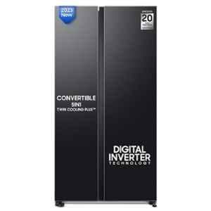 Samsung 633 Litre 2 Star Black Side by Side Refrigerator, RS78CG8543B1HL