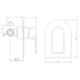 Jaquar Lyric Full Gold Single Lever Concealed Deusch Mixer, LYR-GLD-38227