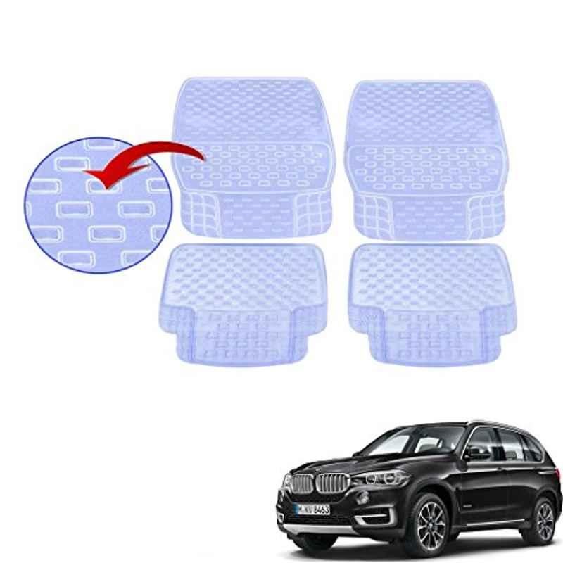 Kozdiko 93043 4 Pcs Rubber & PVC Clear Car Floor Mat Set for BMW X5