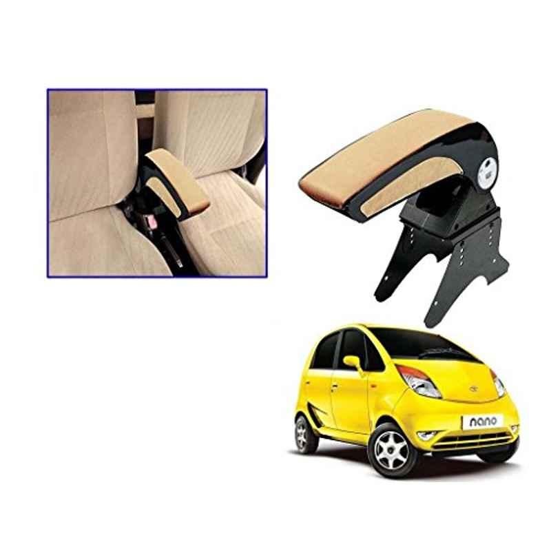 Kozdiko Beige Chrome Armrest for Tata Nano, koz_16367