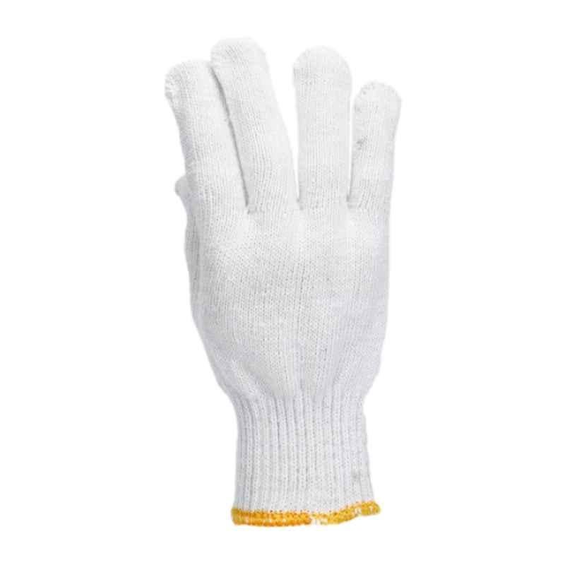 Taha Safety Cotton White Gloves, AG 2550, Size:XL