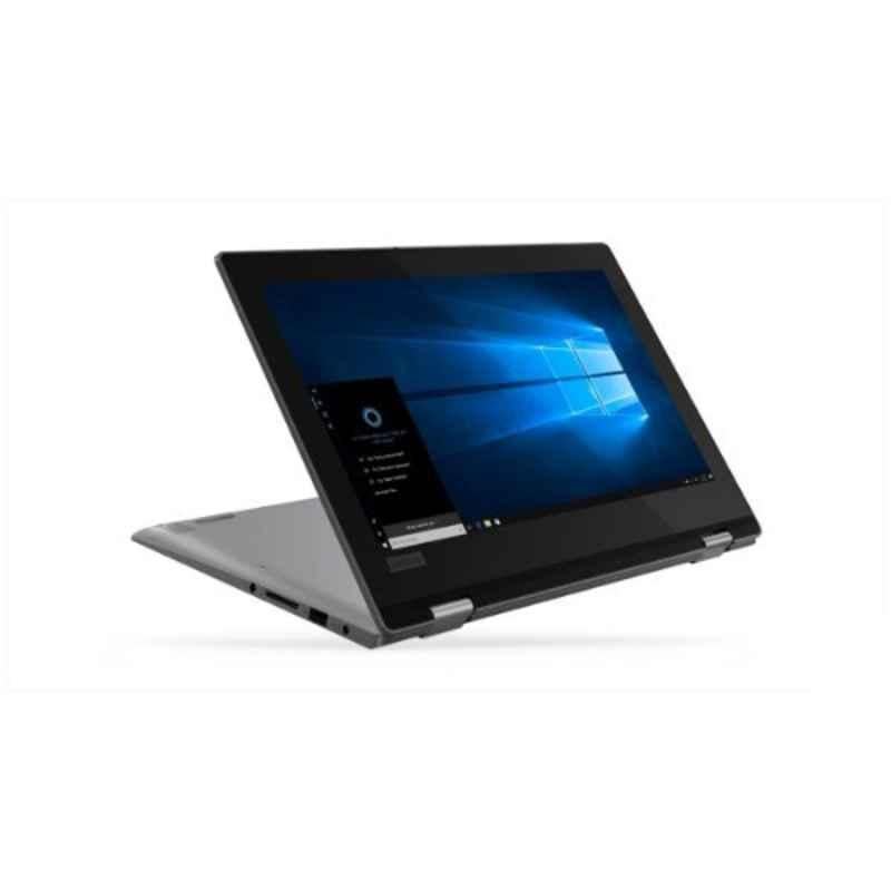 Lenovo Yoga 330-WAX N4000 Grey Laptop with Intel Pentium Silver Celeron N4000/8GB/32GB eMMC/Win 10 & 11.6 inch HD Display, 81A6004-WAX