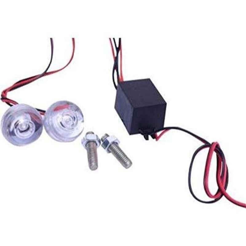 Red LED Eagle Eye Lamp DRL Strobe Light with Flashing Handle Light Red –