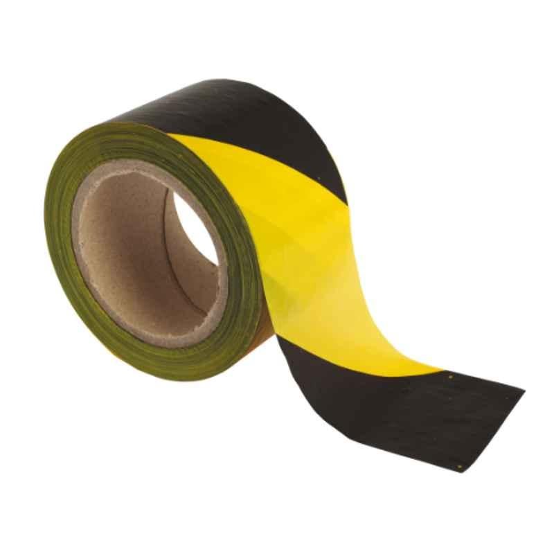 Workman 200m LDPE Yellow & Black Tape