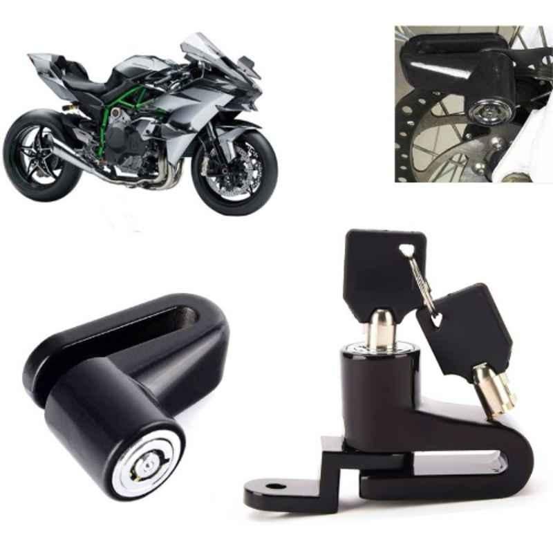 Auto Pearl Steel Black Heavy Duty Anti-Theft Disc Brake Lock for Ninja H2R, Lock_410