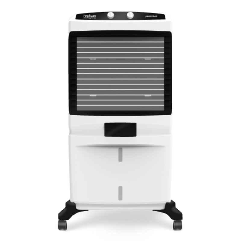 Hindware Powerstorm 210W 117 Litre PP Plastic Black & White Desert Air Cooler with Honeycomb Pad Cooling & 1 Year Warranty, HISMAP117L