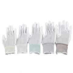 AS One ASPURE Nylon & Polyurethane Palm Coated ESD Safety Gloves, Size: S (Pack of 10)
